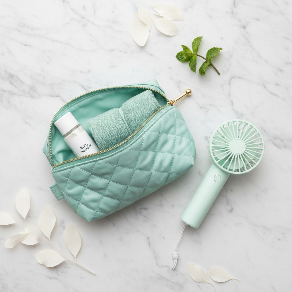 Soft Melt On The Go Ritual travel cooling kit with pouch