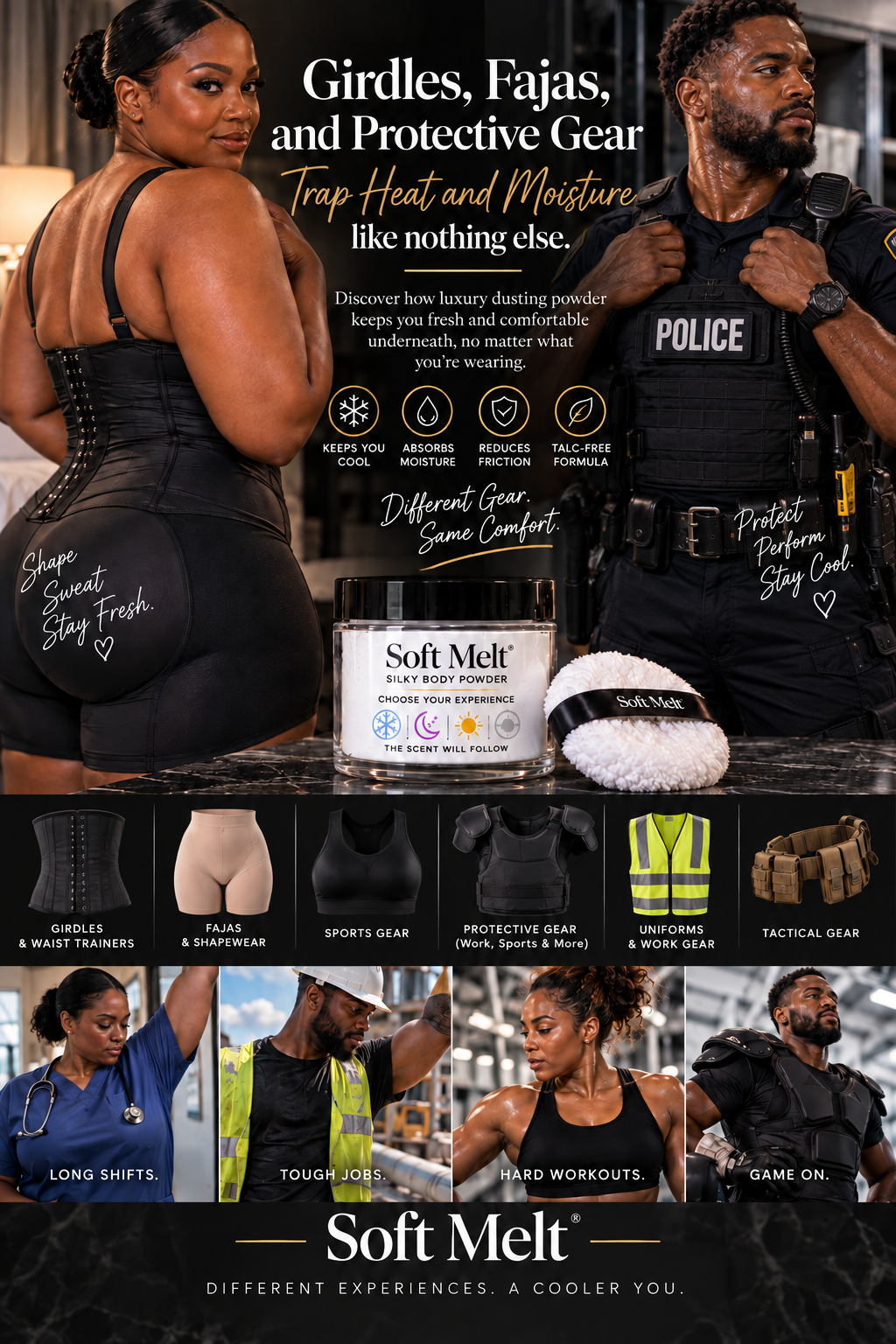 Staying Fresh Under Girdles, Fajas, and Protective Gear
