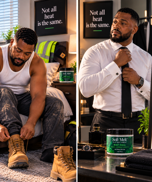 Talc-Free Comfort for Men: From Work Boots to Black Tie