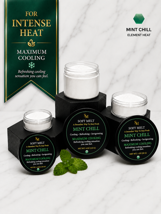 Mint Chill — Cooling luxury performance powder for Sweat & Chafing 🟢