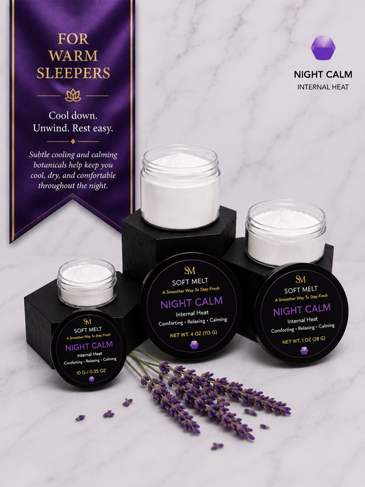 Night Calm — Cooling luxury performance powder for Night Sweats 🟣