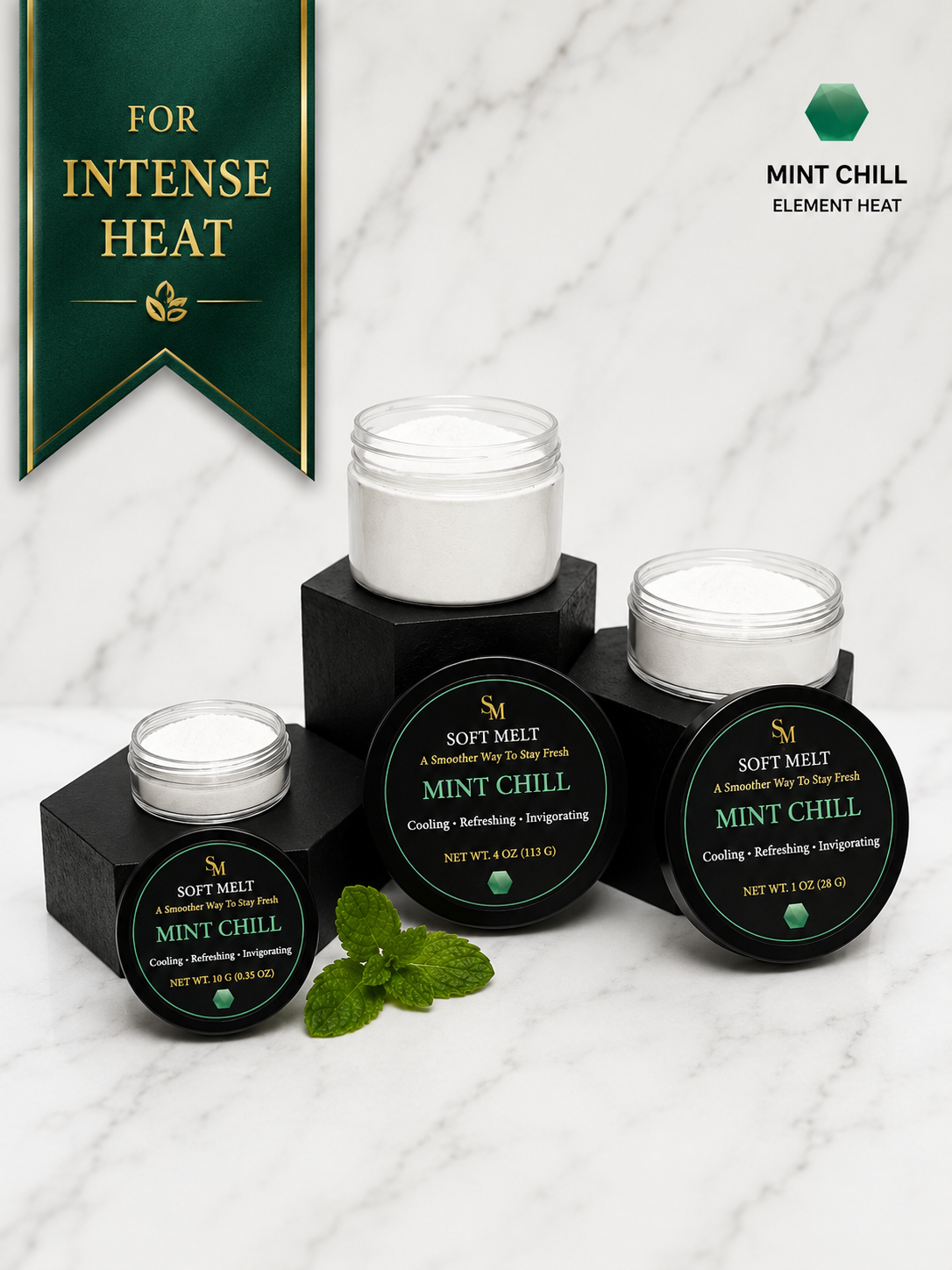 All Four 4oz size Scents+ 1 cool towel + 7 pocket towels + Black travel bag
