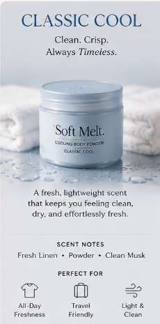 Classic Cool — Silky Fragrance-Free Body Powder