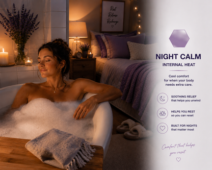 Night Calm — Cooling Body Powder for Night Sweats 🟣